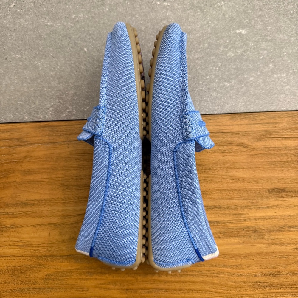 Rothy's The Driver Sky Slip On Loafer Blue Lavender Heel Stripe Size 7.5 - Picture 4 of 13